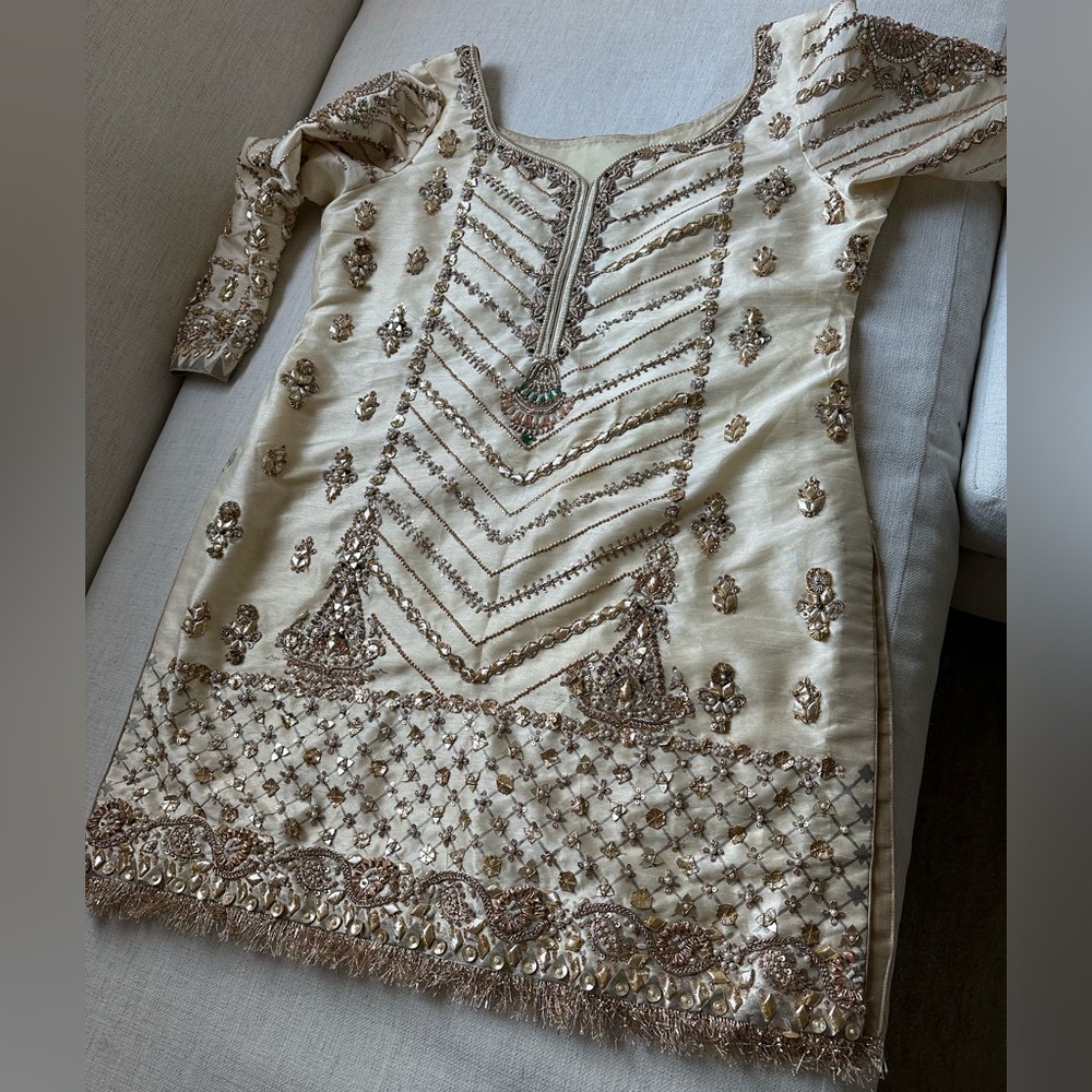 Shazak Malik Pakistani Indian Nikkah Wedding Outfit - Picture 6 of 15